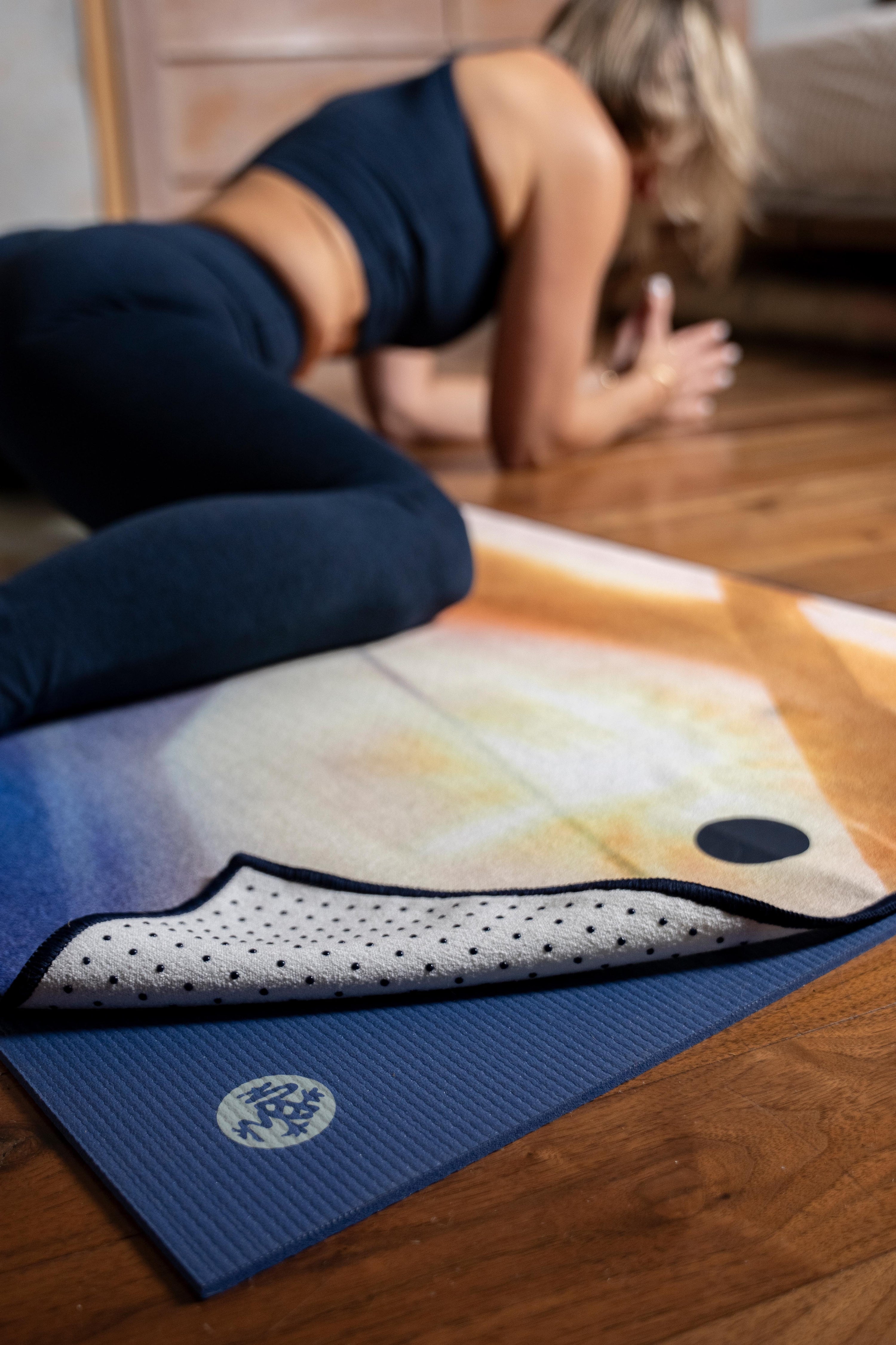Manduka Yoga Towels: Yogitoes® Hot Yoga Mat Towel and eQua® Yoga Mat Towel