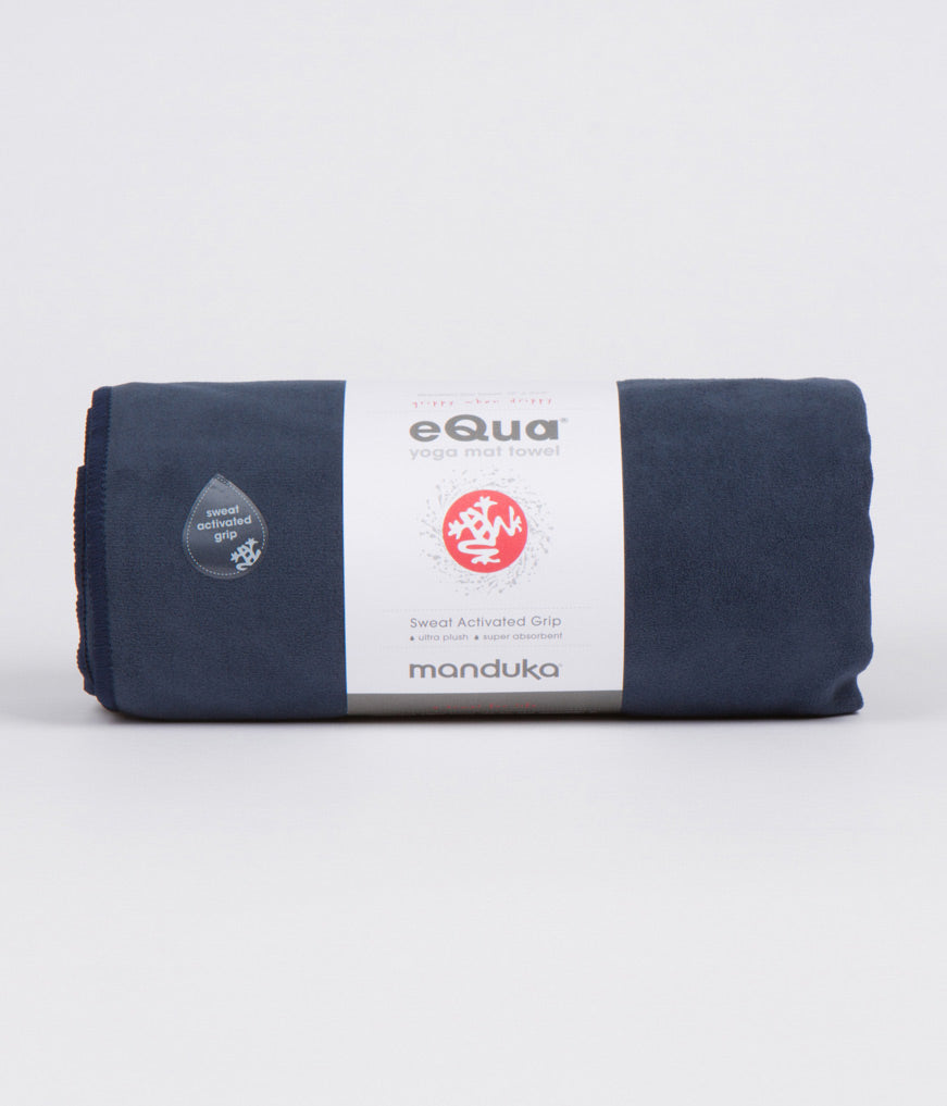 Manduka eQua Yoga Mat Towel 72x26.5 New Blue Playa Uganda
